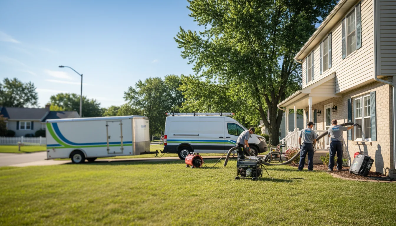 Flooded Basement Restoration And Cleanup With Repair in Groveland, IL near me